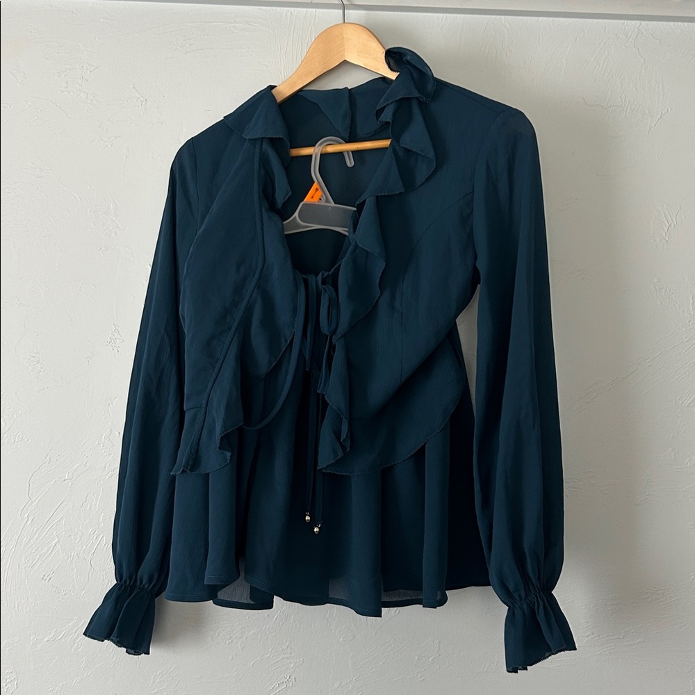 Commense Teal Ruffled Skort Set - Picture 4 of 10